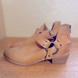 Frye Ray Harness Ankle Boots 9.5